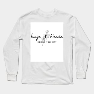 hugs + kisses valentine's day Long Sleeve T-Shirt